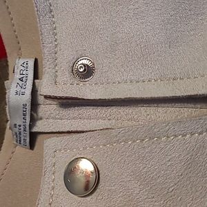 Zara faux suede coat
